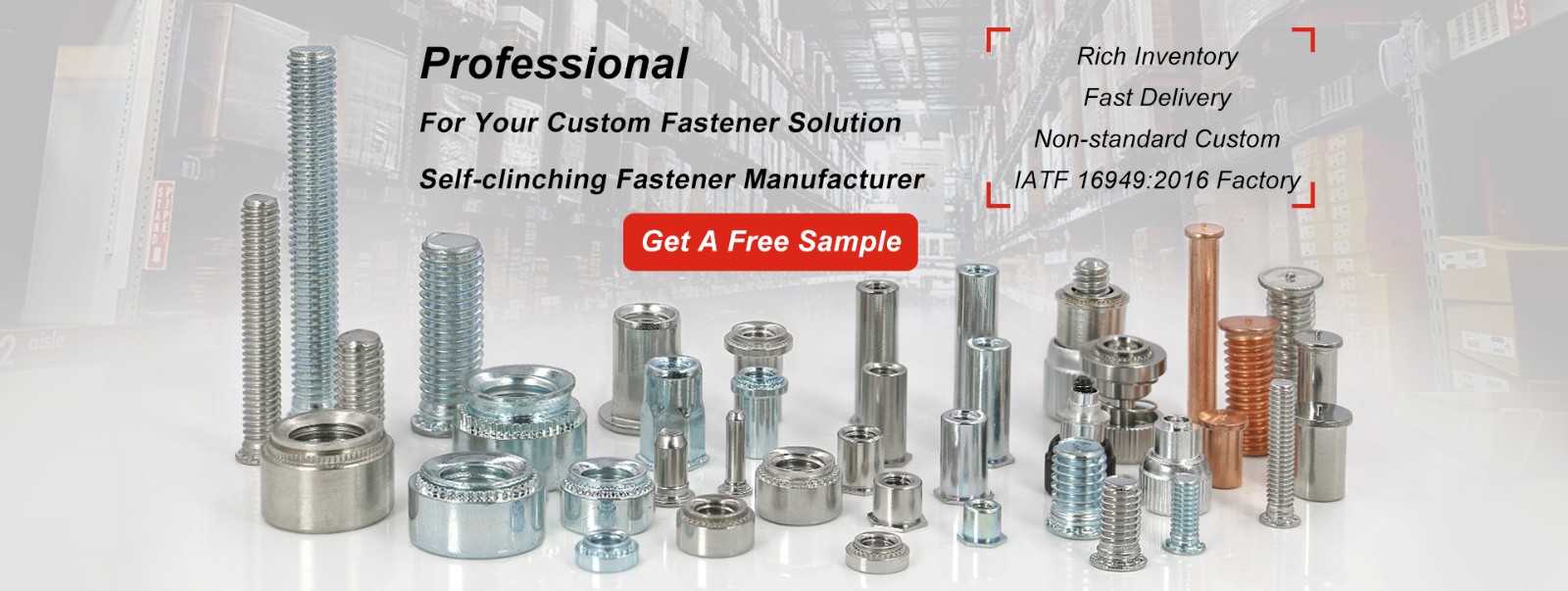 What are clinch fasteners?